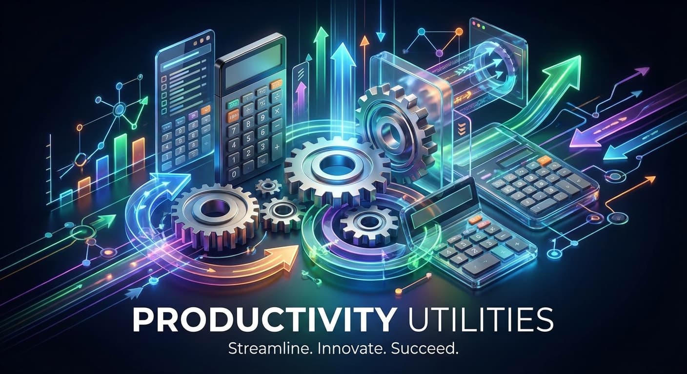 Digital calculators and productivity utilities